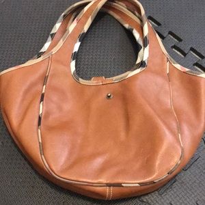 Burberry purse. Tan leather